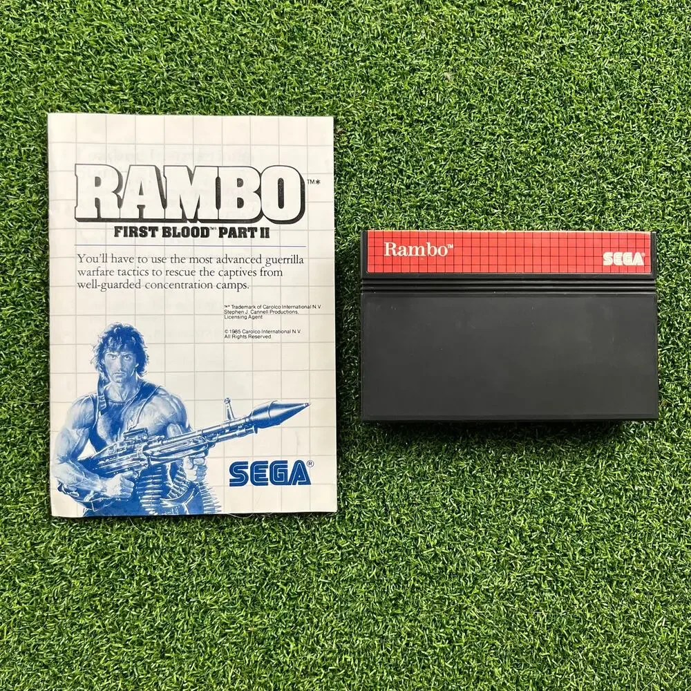 Rambo First Blood Part II Sega Master System CIB TESTED